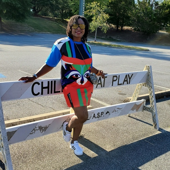 Mini Colorful Fun Dress - Picture 3 of 3